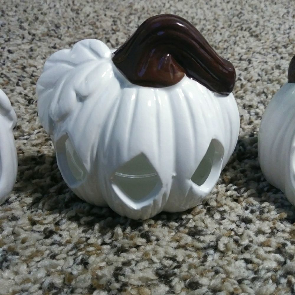 Pumpkin Tea Light Holders Fall Decor